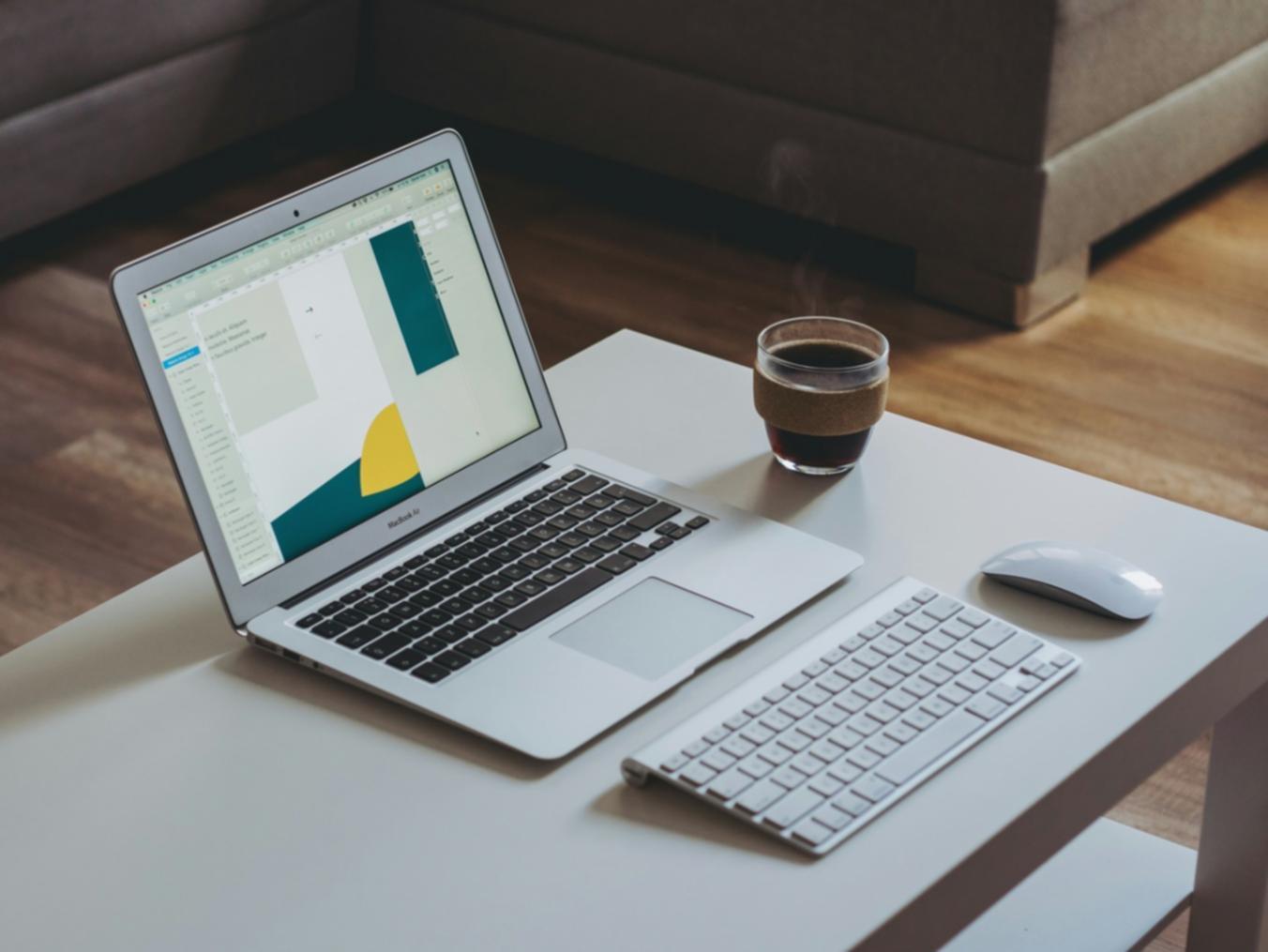 Student reviewing financial documents on modern laptop with clear interface